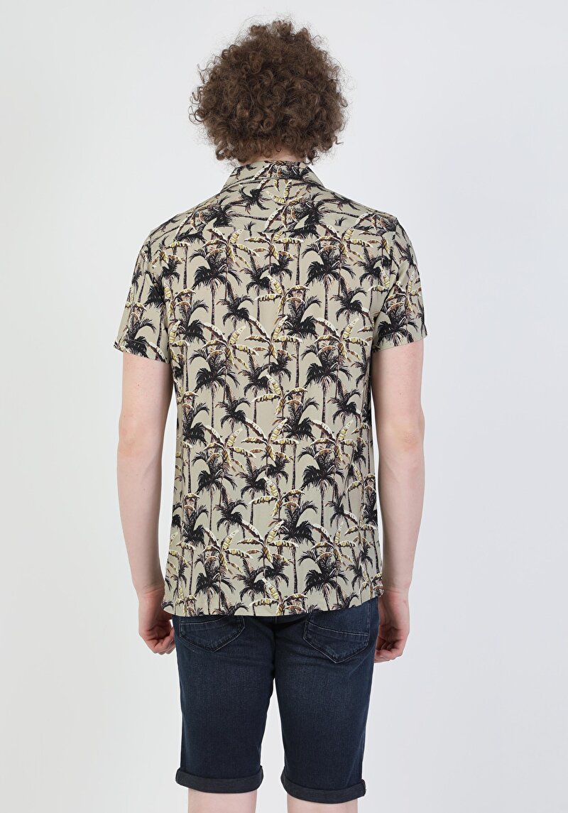 Зображення Сорочка З Коротким Рукавом Чоловіча Коричнева Cl1049270