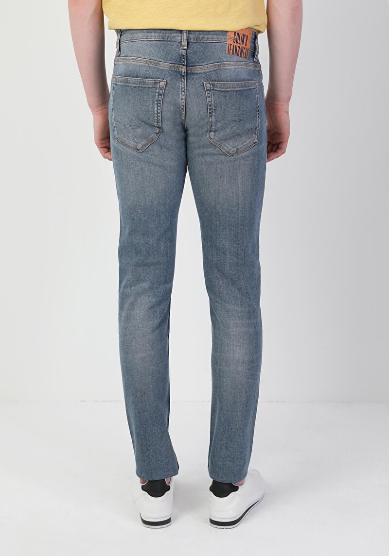 Зображення 041 Danny Джинси Чоловічі Блакитні Вузького Крою Cl1049564