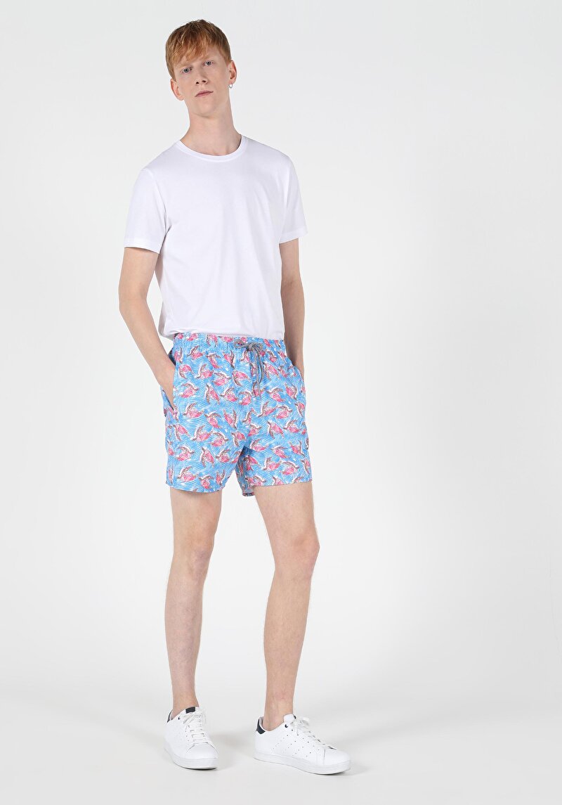 Зображення Шорти Пляжні Чоловічі Блакитні  Cl1049746