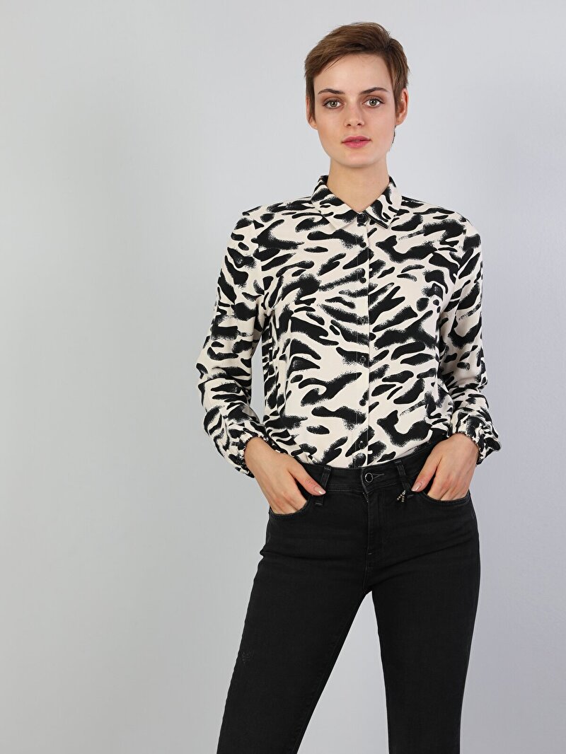 Показати інформацію про Сорочка З Довгим Рукавом Жіноча Біла Класичного Крою Cl1047606