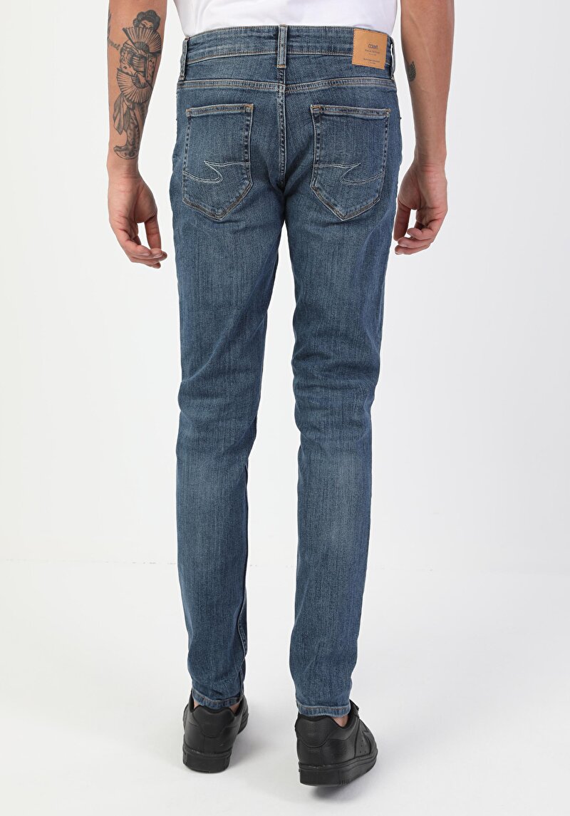 Зображення 041 Danny Джинси Чоловічі Блакитні Вузького Крою Cl1049571