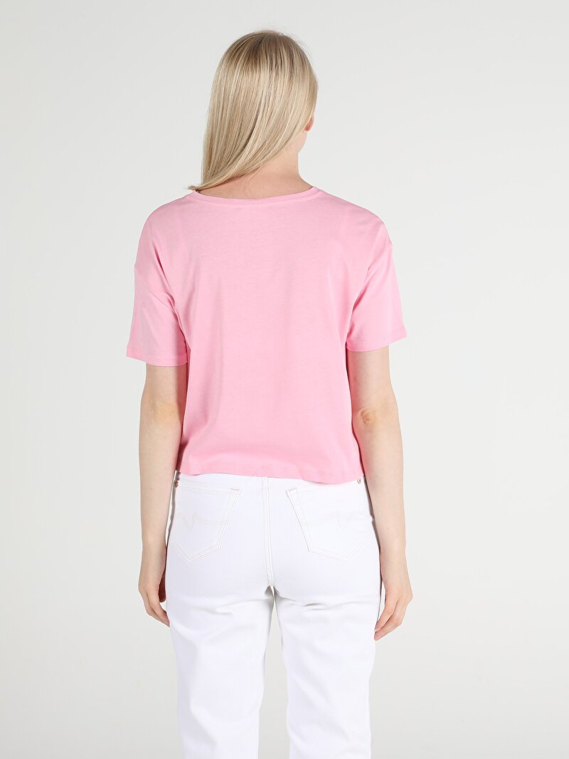 Показати інформацію про Футболка Жіноча Рожева Класичного Крою Cl1051378