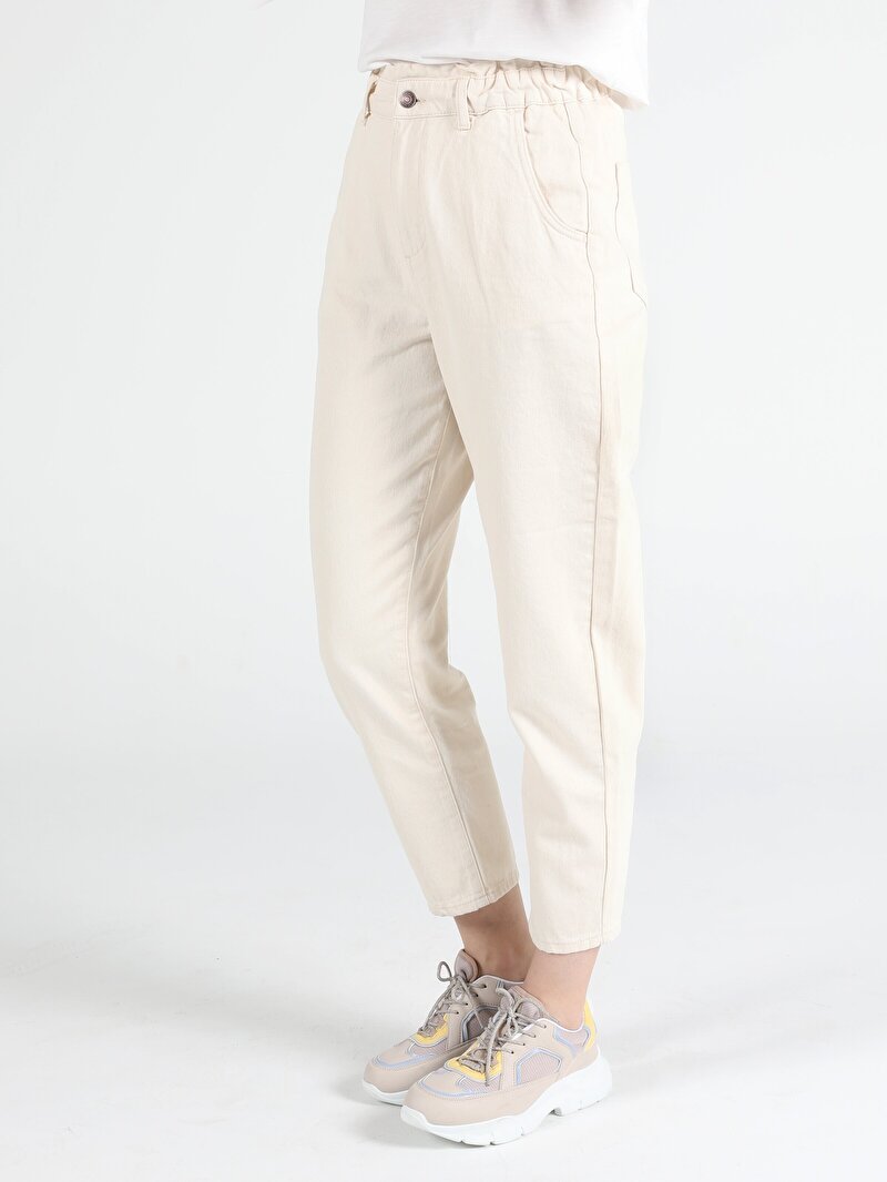 Показати інформацію про Брюки Жіночі Бежеві Вільного Крою Cl1051913