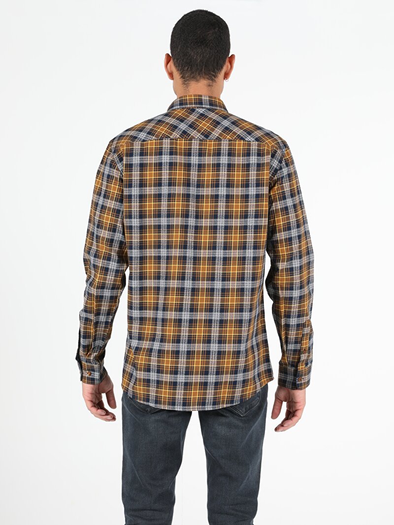 Показати інформацію про Сорочка З Довгим Рукавом Чоловіча Жовта  Cl1051212