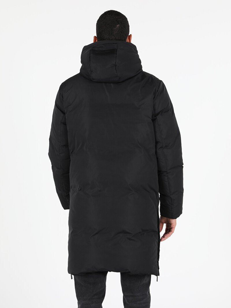 Показати інформацію про Пальто Чоловіче Чорне Класичного Крою Cl1051117