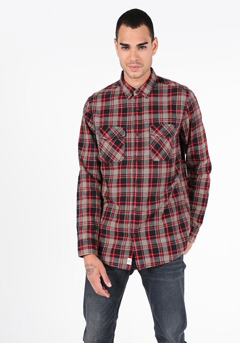 Зображення Сорочка З Довгим Рукавом Чоловіча Зелена  Cl1051788