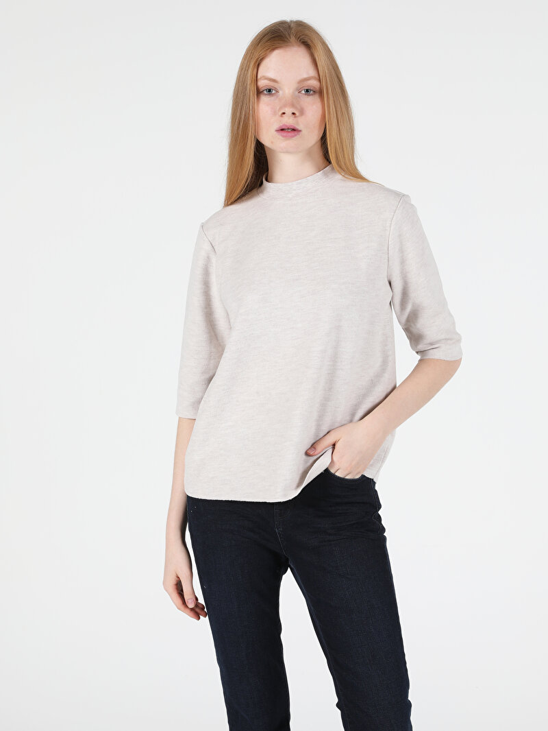 Показати інформацію про Футболка З Довгим Рукавом Жіноча Сіра  Cl1050465