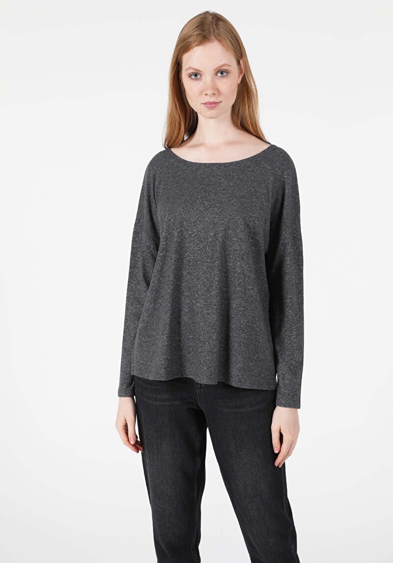 Зображення Футболка З Довгим Рукавом Жіноча Сіра  Cl1050526