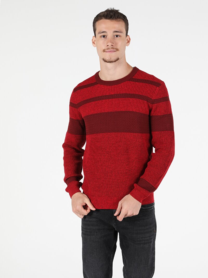 Показати інформацію про Светр Чоловічий Червоний  Cl1051566