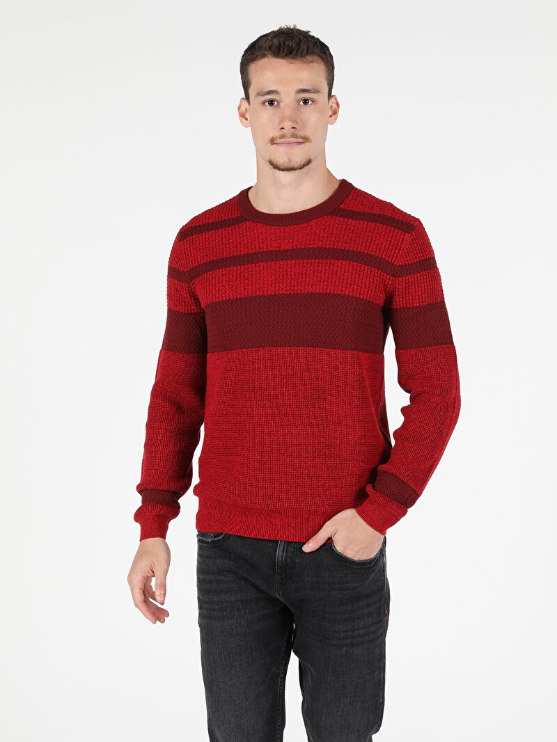 Показати інформацію про Светр Чоловічий Червоний  Cl1051566
