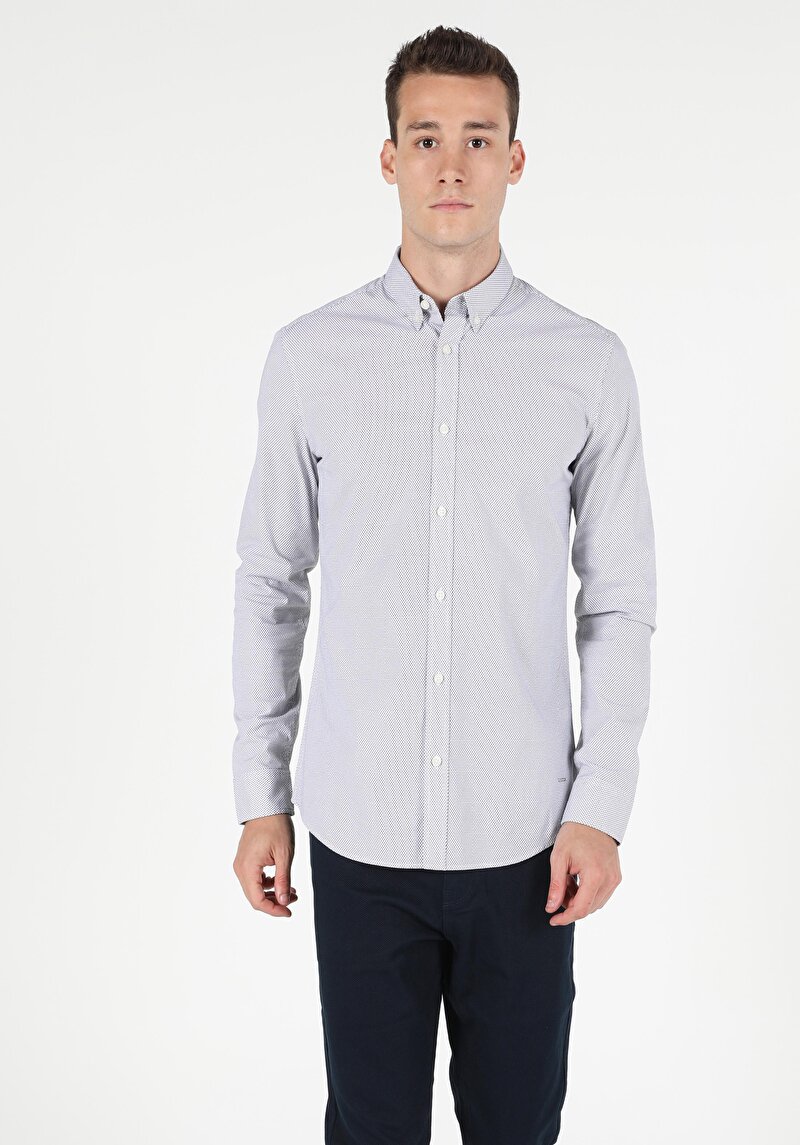 Зображення Сорочка З Довгим Рукавом Чоловіча Біла  Cl1050117