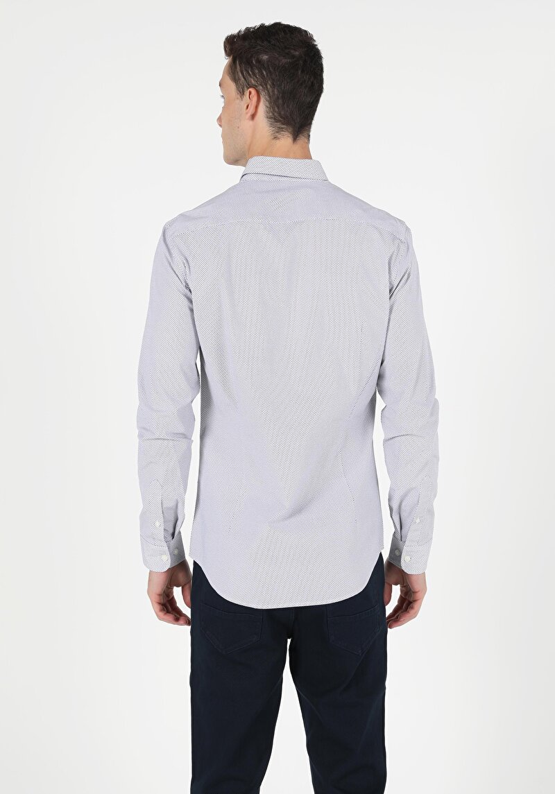 Показати інформацію про Сорочка З Довгим Рукавом Чоловіча Біла  Cl1050117