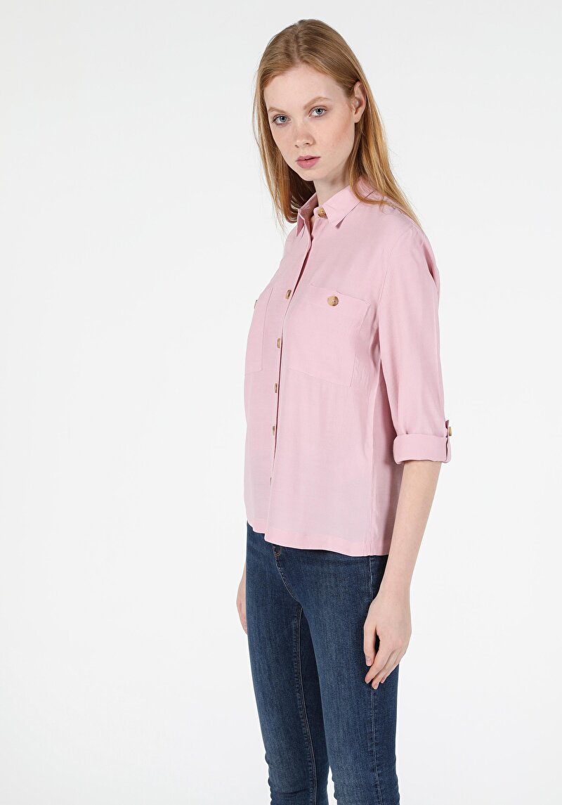 Зображення Сорочка З Довгим Рукавом Жіноча Рожева Cl1050417