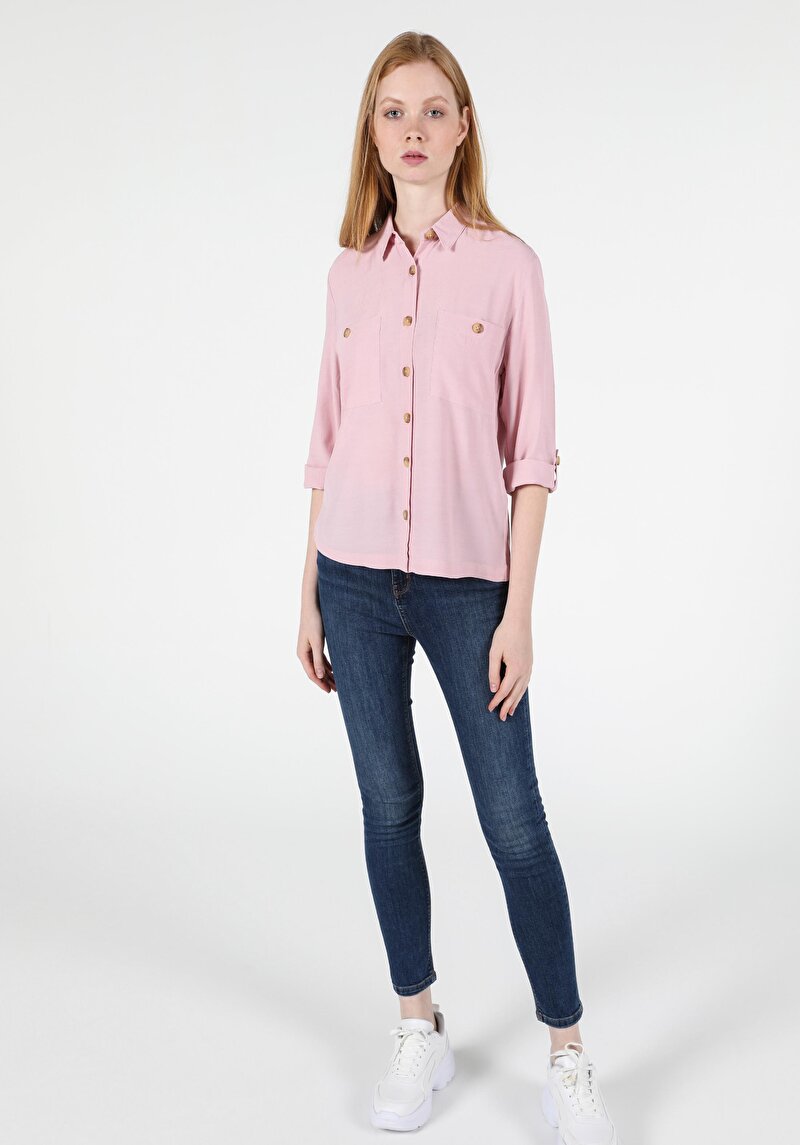 Показати інформацію про Сорочка З Довгим Рукавом Жіноча Рожева  Cl1050417