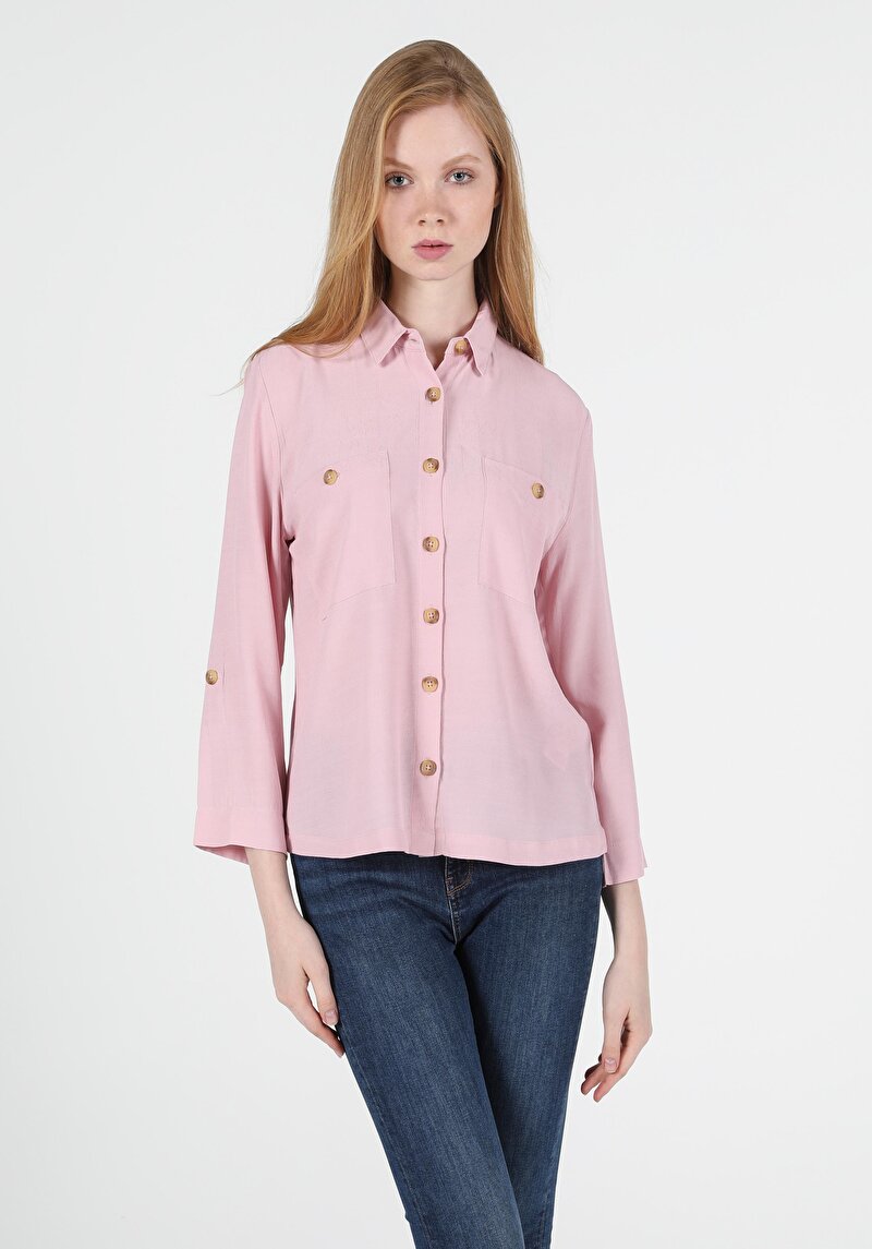 Показати інформацію про Сорочка З Довгим Рукавом Жіноча Рожева  Cl1050417