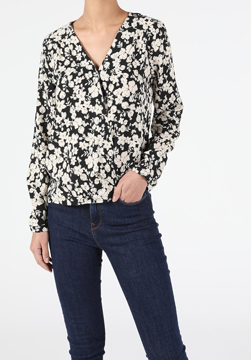 Зображення Сорочка З Довгим Рукавом Жіноча Чорна  Cl1052506