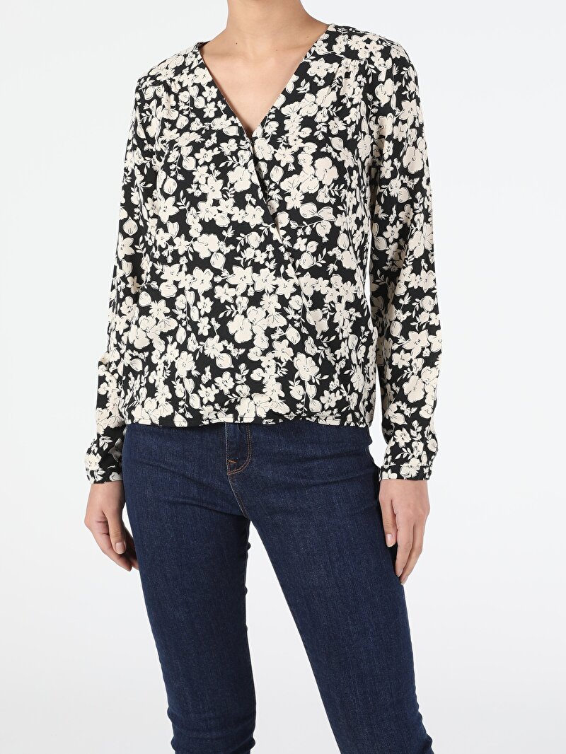 Зображення Сорочка З Довгим Рукавом Жіноча Чорна  Cl1052506