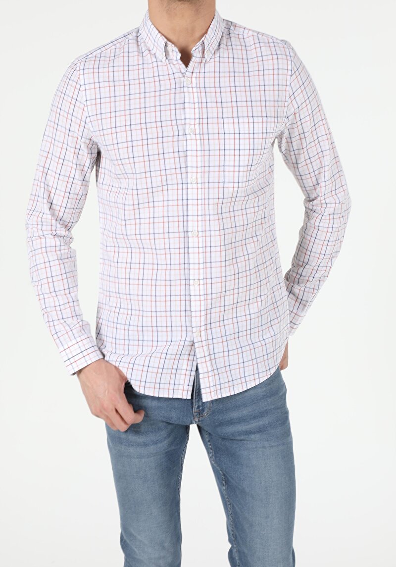 Показати інформацію про Сорочка З Довгим Рукавом Чоловіча Біла  Cl1050030