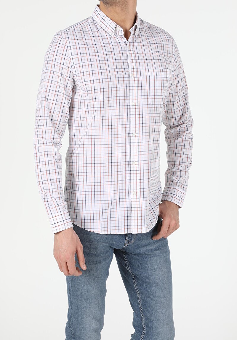 Показати інформацію про Сорочка З Довгим Рукавом Чоловіча Біла  Cl1050030