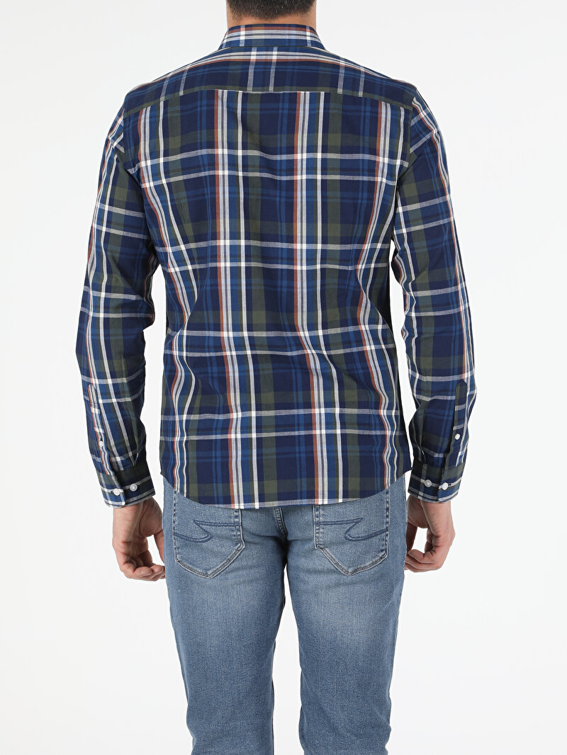 Показати інформацію про Сорочка З Довгим Рукавом Чоловіча Блакитна  Cl1052920