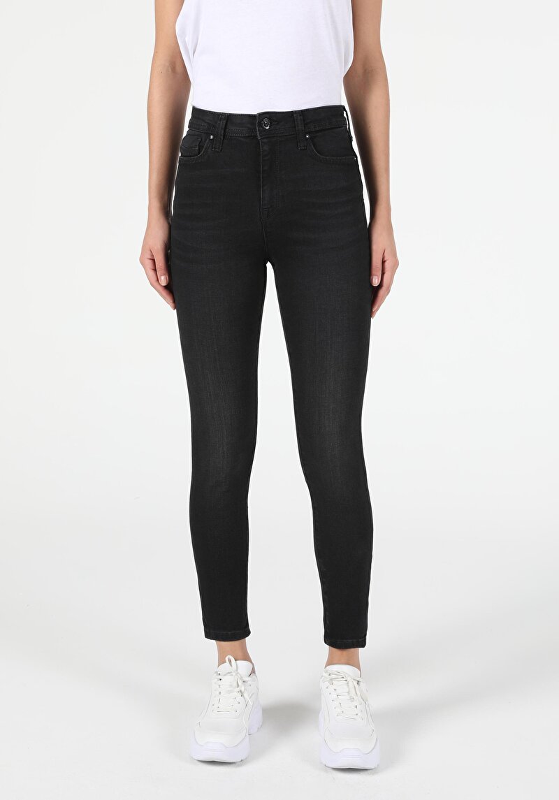 Показати інформацію про 760 Diana Джинси Жіночі Чорні Супер Вузького Крою Cl1052827