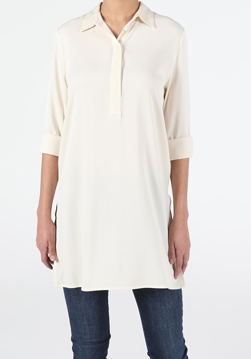 Показати інформацію про Сорочка З Довгим Рукавом Жіноча Бежева  Cl1050472