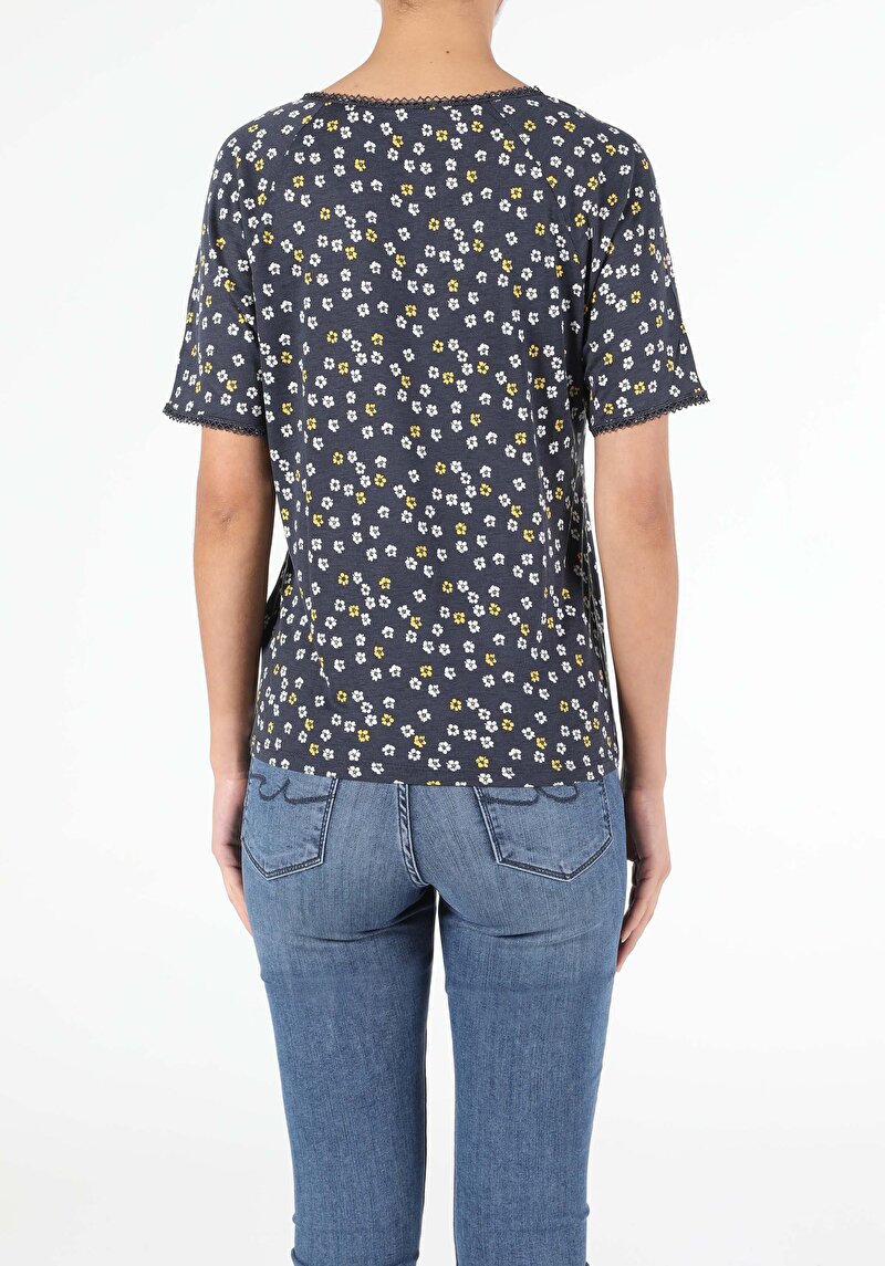 Показати інформацію про Футболка З Коротким Рукавом Жіноча Синя  Cl1049135