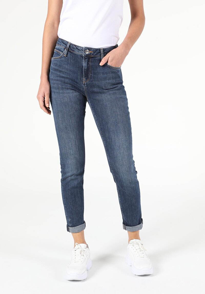 Зображення 703 Carla Джинси Жіночі Вузького Крою Cl1053428