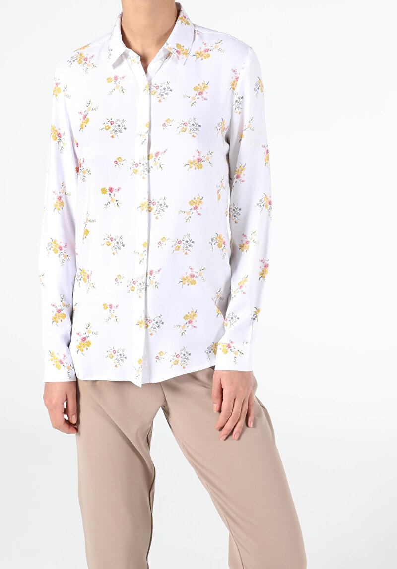 Зображення Сорочка З Довгим Рукавом Жіноча Біла  Cl1053406