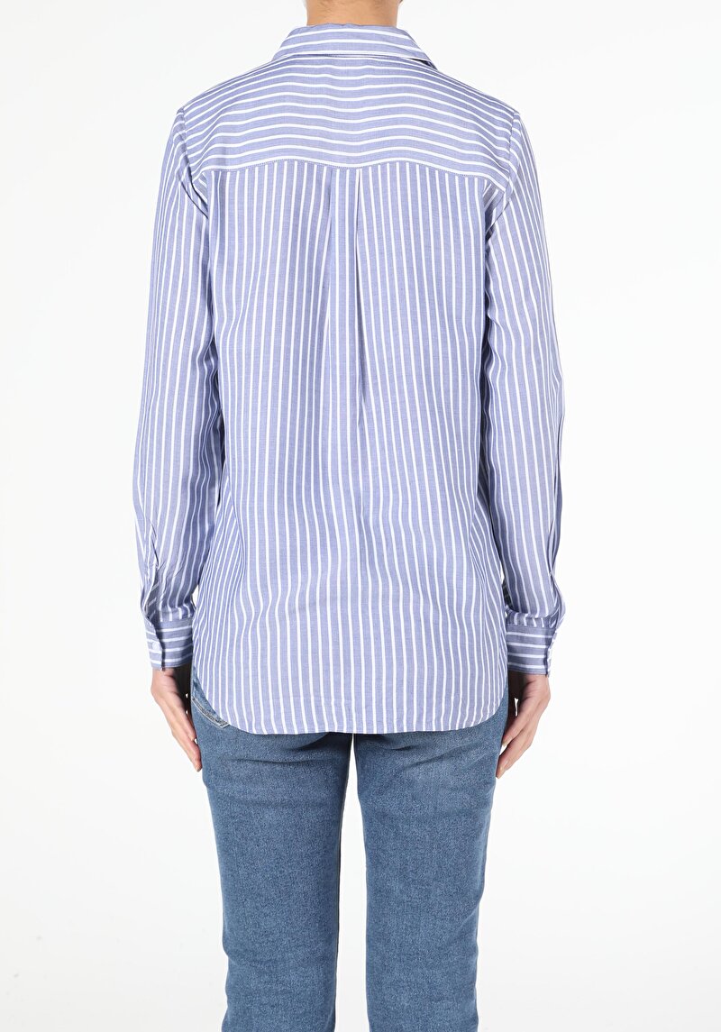 Показати інформацію про Сорочка З Довгим Рукавом Жіноча Блакитна  Cl1047850