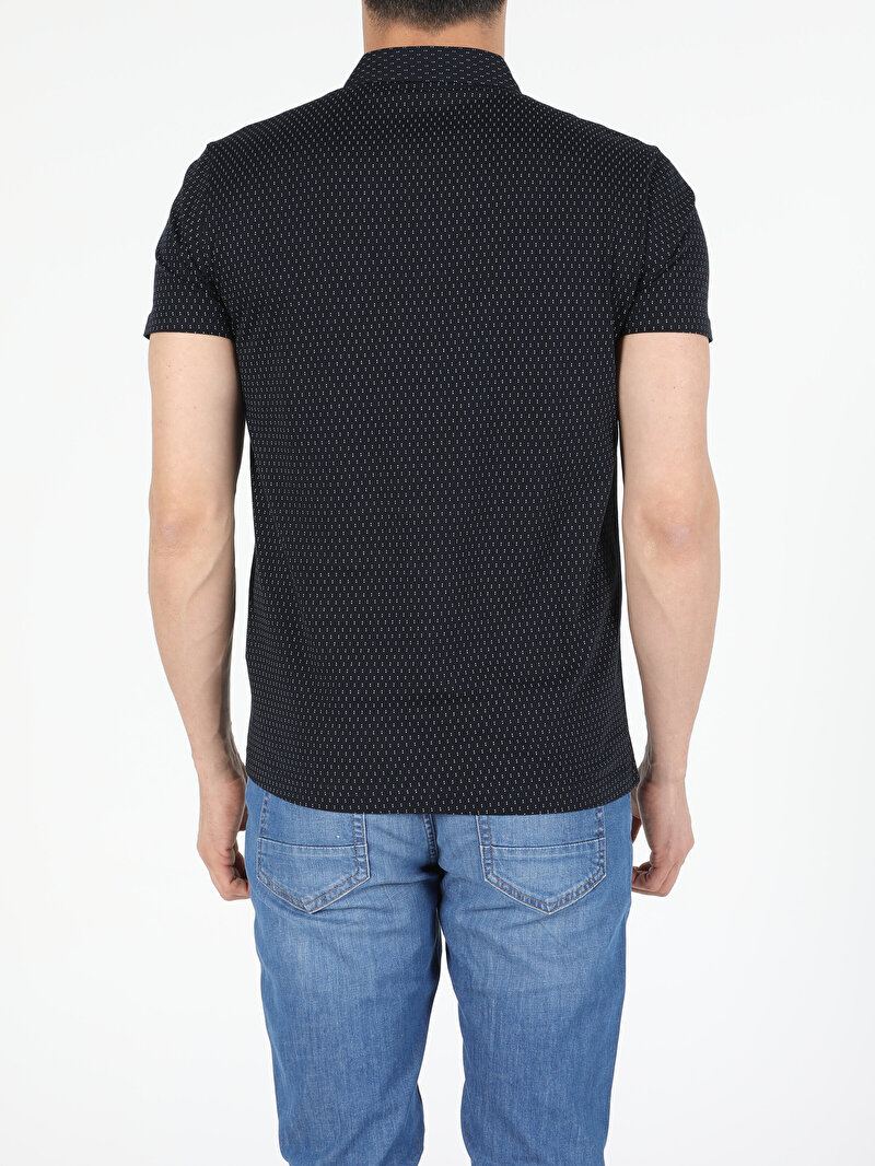 Показати інформацію про Поло Чоловіче Синє Класичного Крою Cl1052043