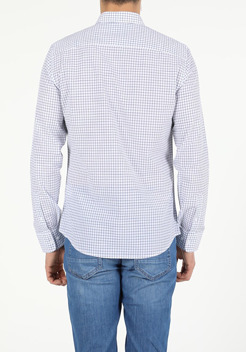 Показати інформацію про Сорочка З Довгим Рукавом Чоловіча Біла  Cl1053803