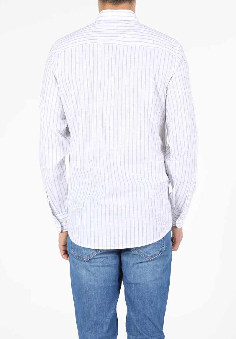 Показати інформацію про Сорочка З Довгим Рукавом Чоловіча Біла  Cl1054061