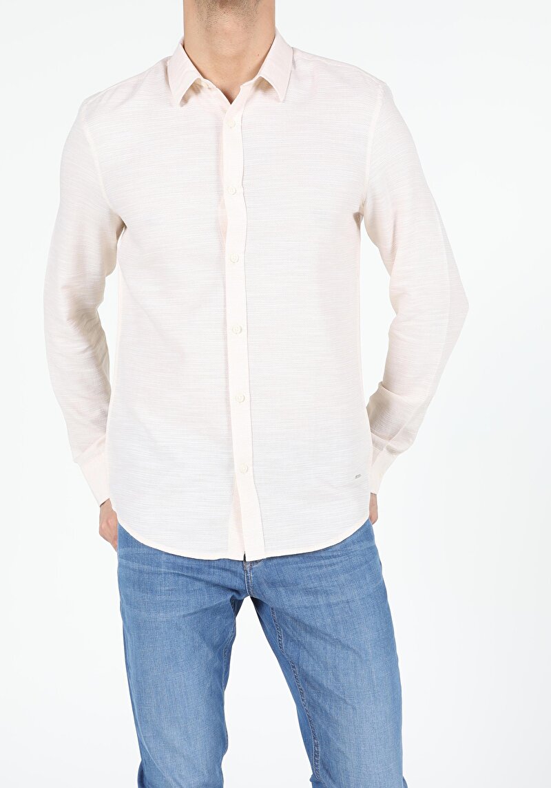 Зображення Сорочка З Довгим Рукавом Чоловіча Жовта Cl1054243