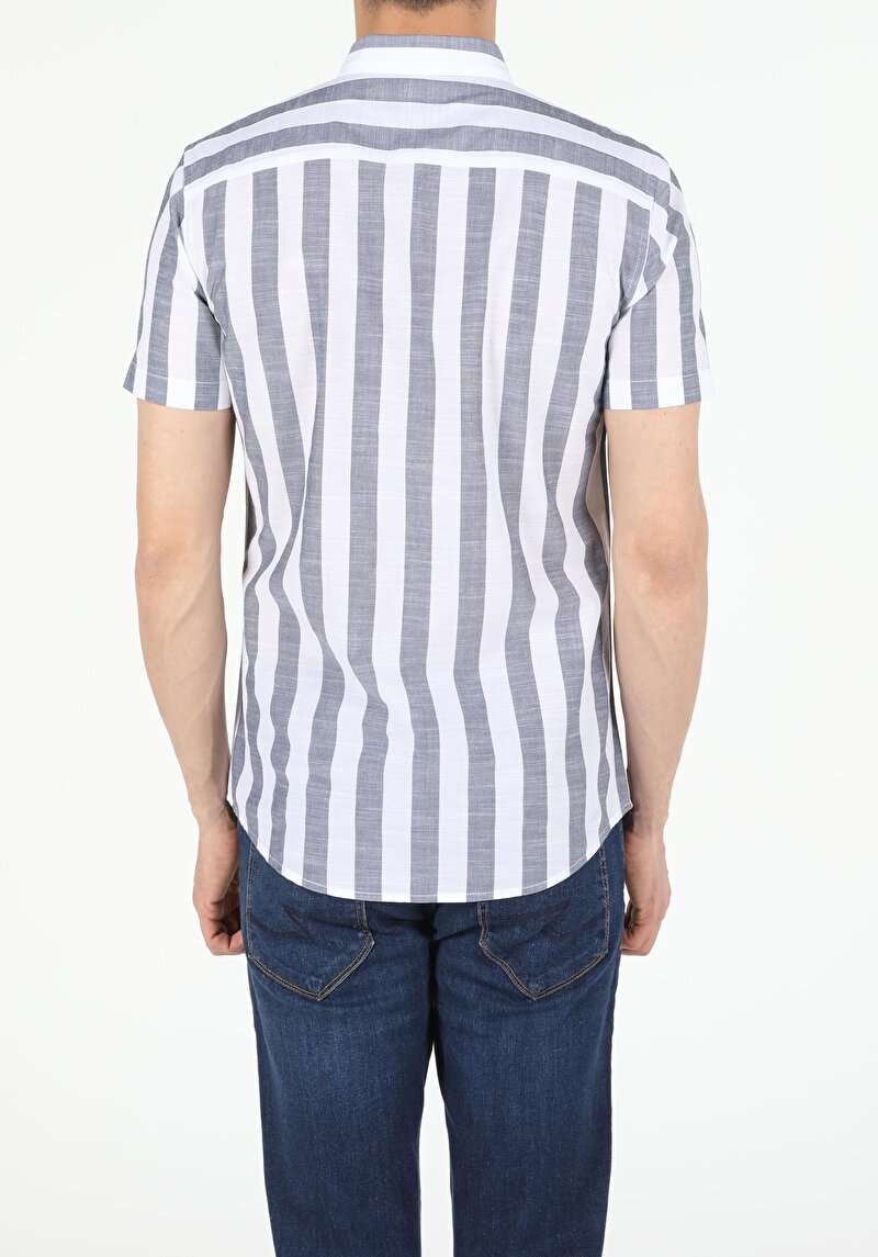 Показати інформацію про Сорочка З Коротким Рукавом Чоловіча Сіра  Cl1053800