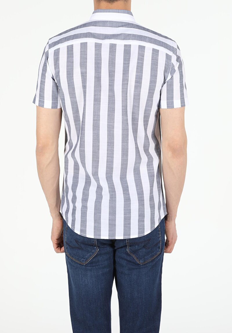 Зображення Сорочка З Коротким Рукавом Чоловіча Сіра Cl1053800