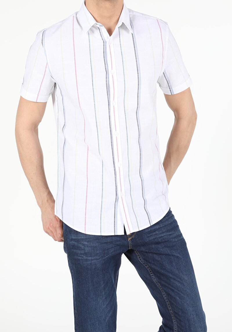 Зображення Сорочка З Коротким Рукавом Чоловіча Біла  Cl1053985