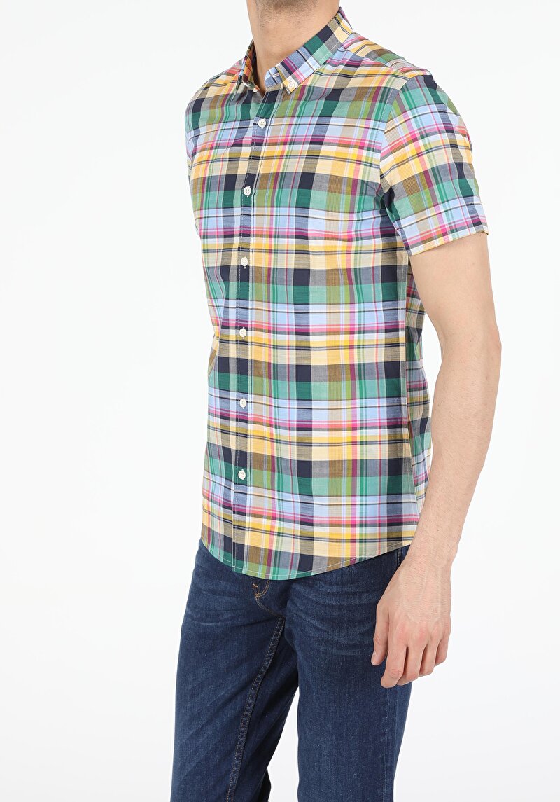 Показати інформацію про Сорочка З Коротким Рукавом Чоловіча Мультіколор  Cl1053991