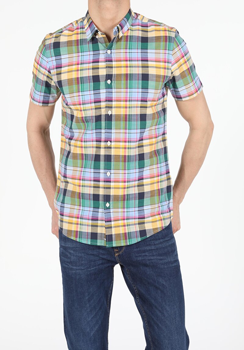 Показати інформацію про Сорочка З Коротким Рукавом Чоловіча Мультіколор  Cl1053991