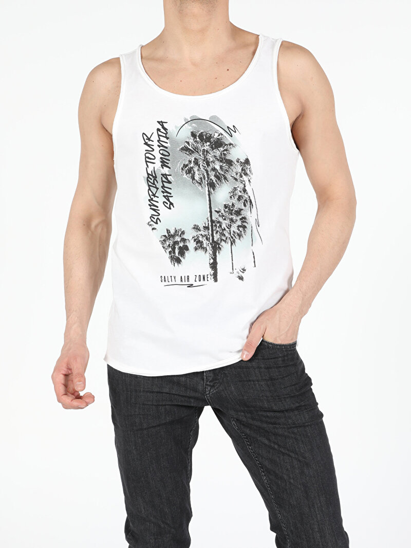 Показати інформацію про Майка Чоловіча Біла Класичного Крою Cl1054464