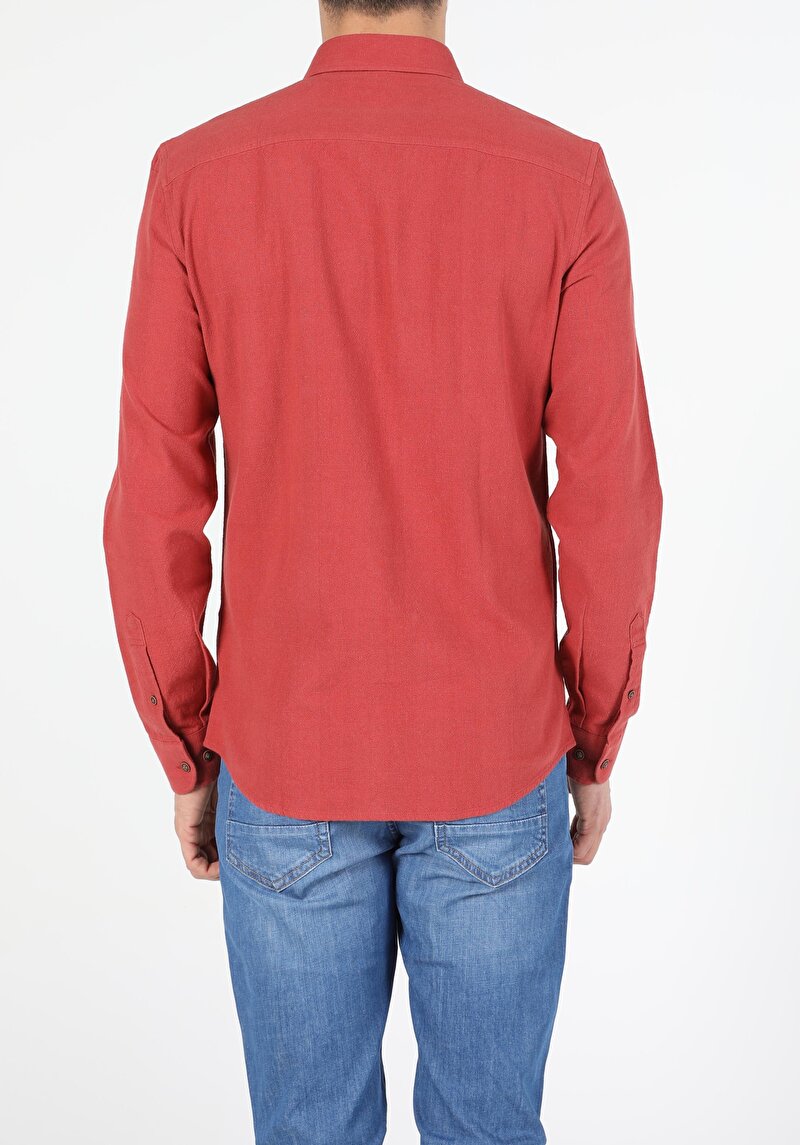 Зображення Сорочка З Довгим Рукавом Чоловіча Помаранчева Cl1054951