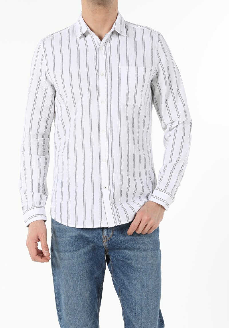 Зображення Сорочка З Довгим Рукавом Чоловіча Біла Cl1053804