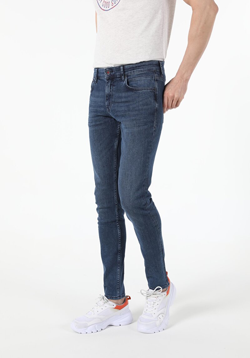 Зображення 041 Danny Джинси Чоловічі Сині Вузького Крою Cl1055275