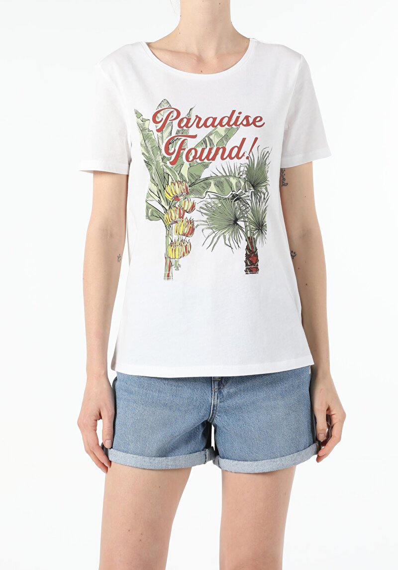 Зображення Футболка З Коротким Рукавом Жіноча Біла  Cl1053897