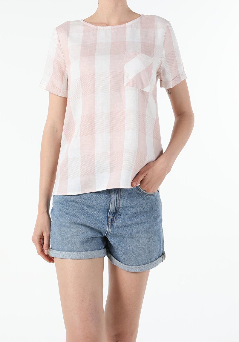 Зображення Сорочка З Коротким Рукавом Жіноча Рожева Cl1047929