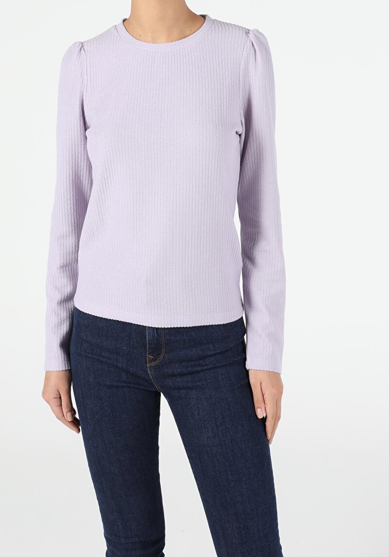 Зображення Футболка З Довгим Рукавом Жіноча Фіолетова Cl1053153