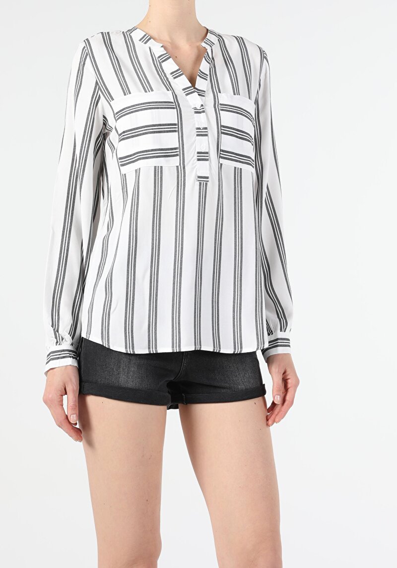 Зображення Сорочка З Довгим Рукавом Жіноча Біла  Cl1053058