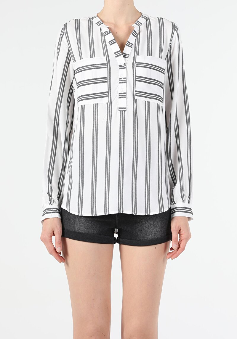 Зображення Сорочка З Довгим Рукавом Жіноча Біла  Cl1053058