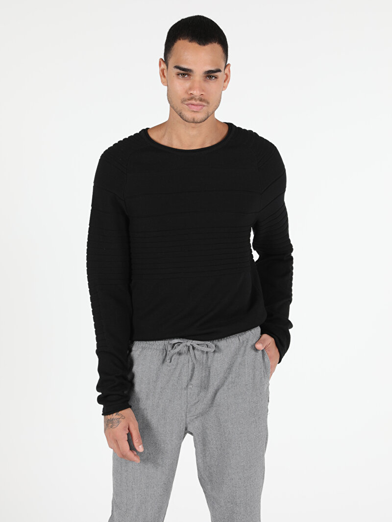 Показати інформацію про Светр Чоловічий Чорний  Cl1050729