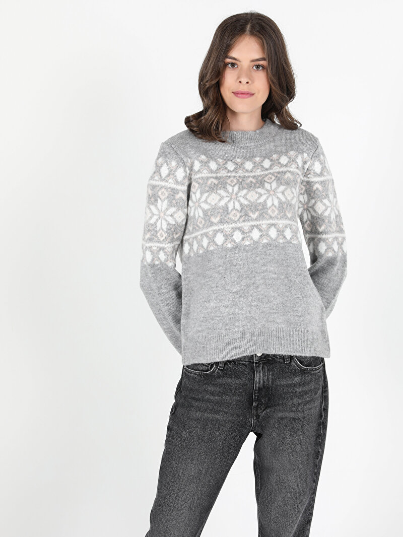 Показати інформацію про Светр Жіночий Сірий Cl1051518
